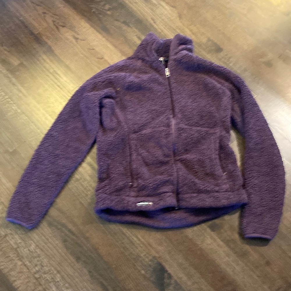 Avalanche Purple Fuzzy Jacket Zip Midlayer Thermalation Medium M GUC - Picture 1 of 8